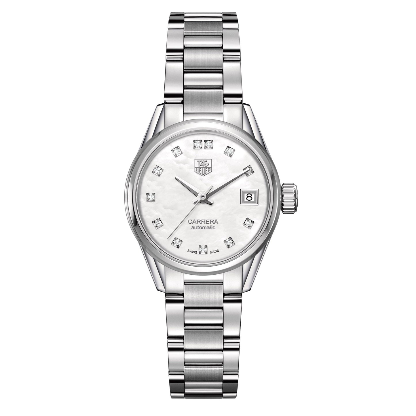 TAG Heuer Carrera Calibre 9 Automatic Ladies Mother of Pearl Steel Watch