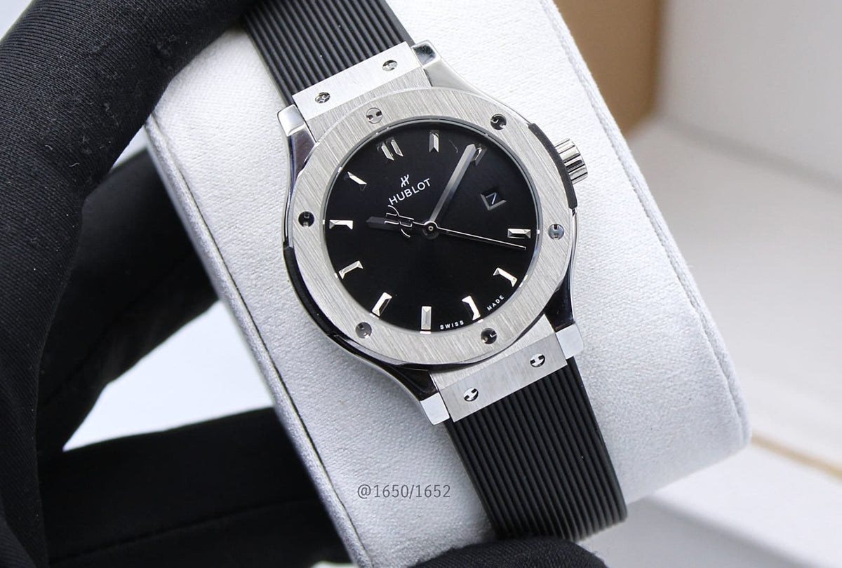 Hublot Classic Fusion Ladies Watch ? Black Dial & Rubber Strap