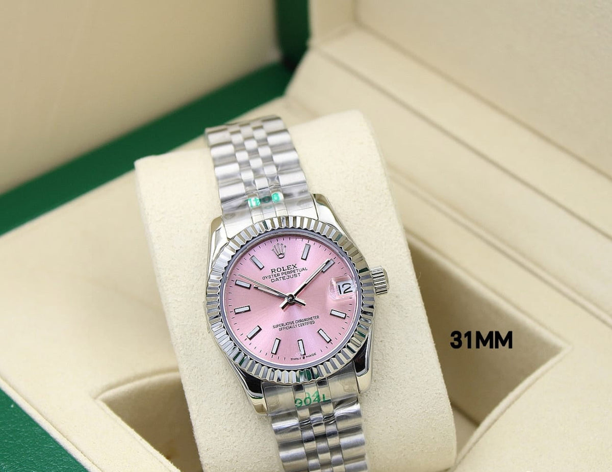 Rolex Lady-Datejust ? Pink Dial, White Gold Tone