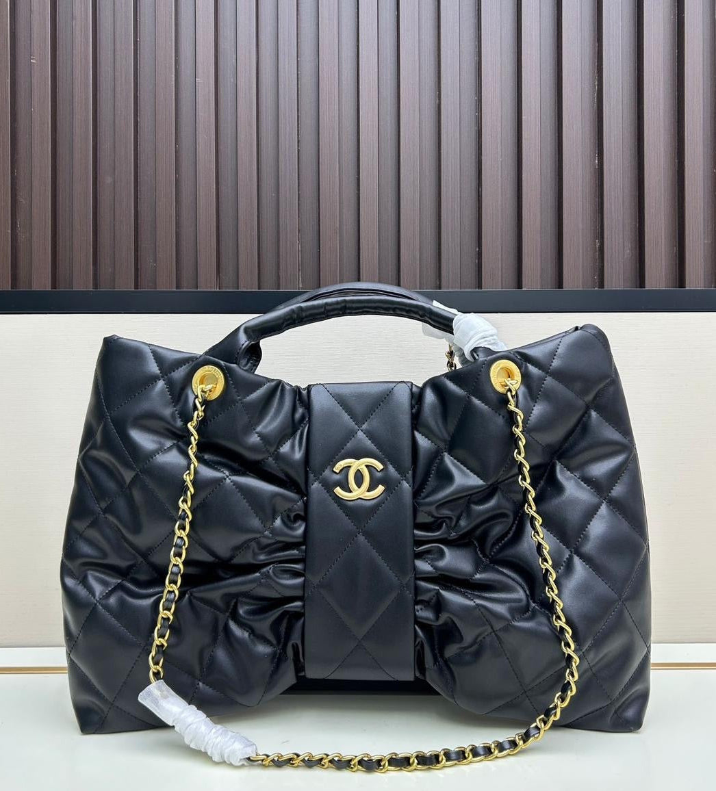 Chanel Bow Bag Black Lambskin