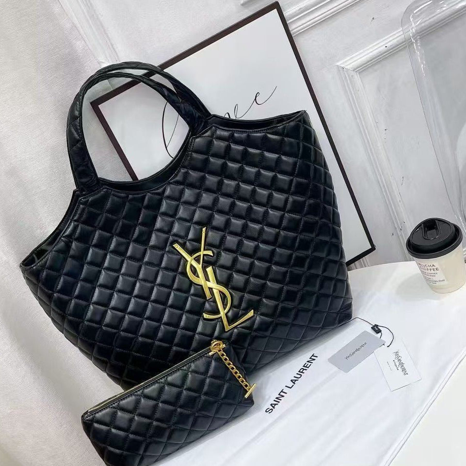 Saint Laurent Icare Maxi Quilted Black