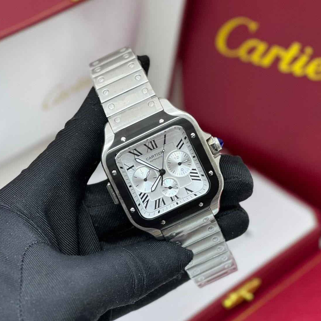 Cartier | Santos de Cartier Chronograph Stainless Steel