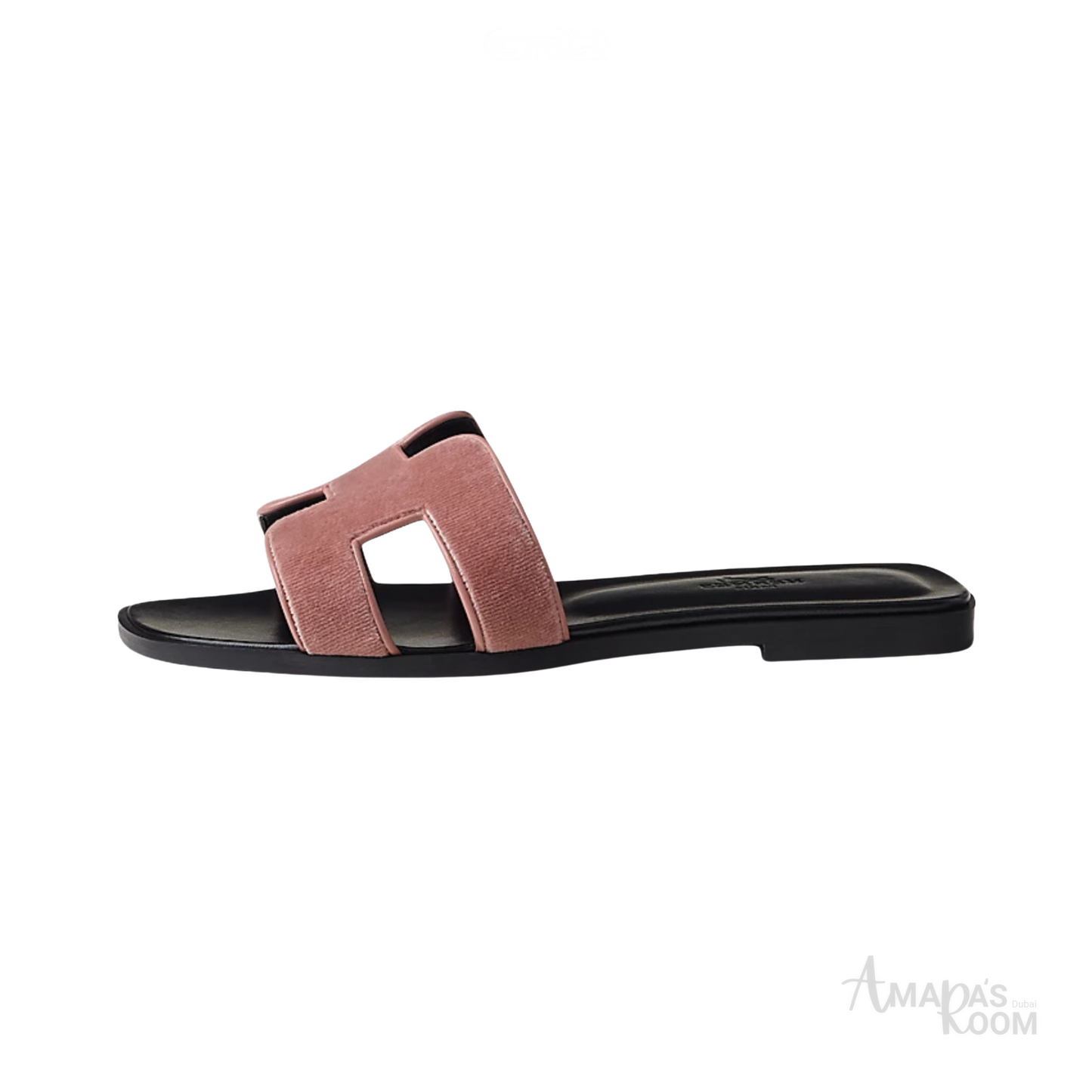 Hermès Oran Leather Slides – Nude Beige
