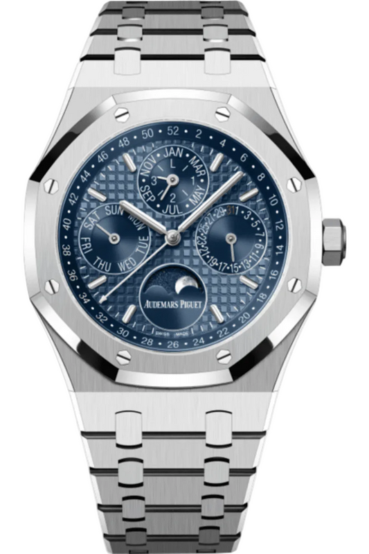 Audemars Piguet Watch | Royal Oak Perpetual Calendar Silver Blue Dial