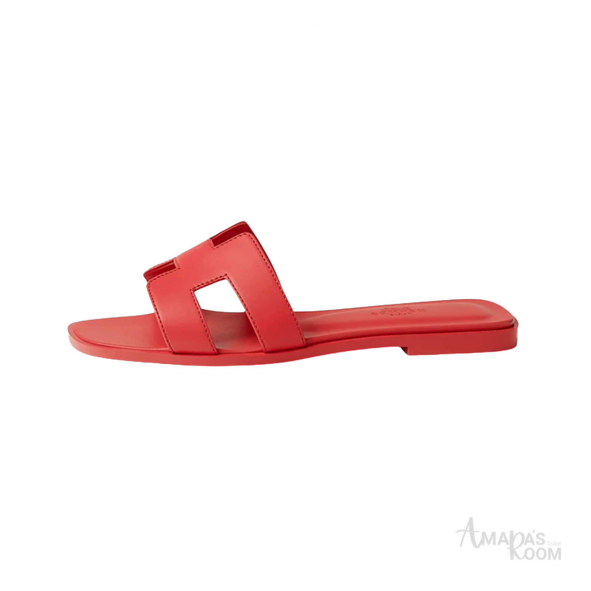 Hermès Oran Calfskin Slides – Red