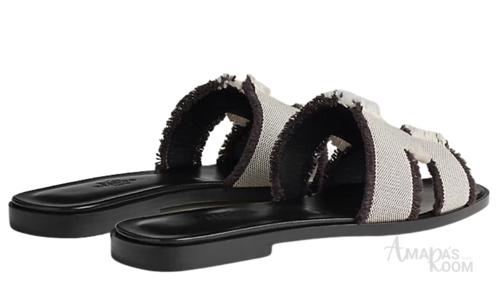 Hermès Oran Leather Slides – Deep Plum