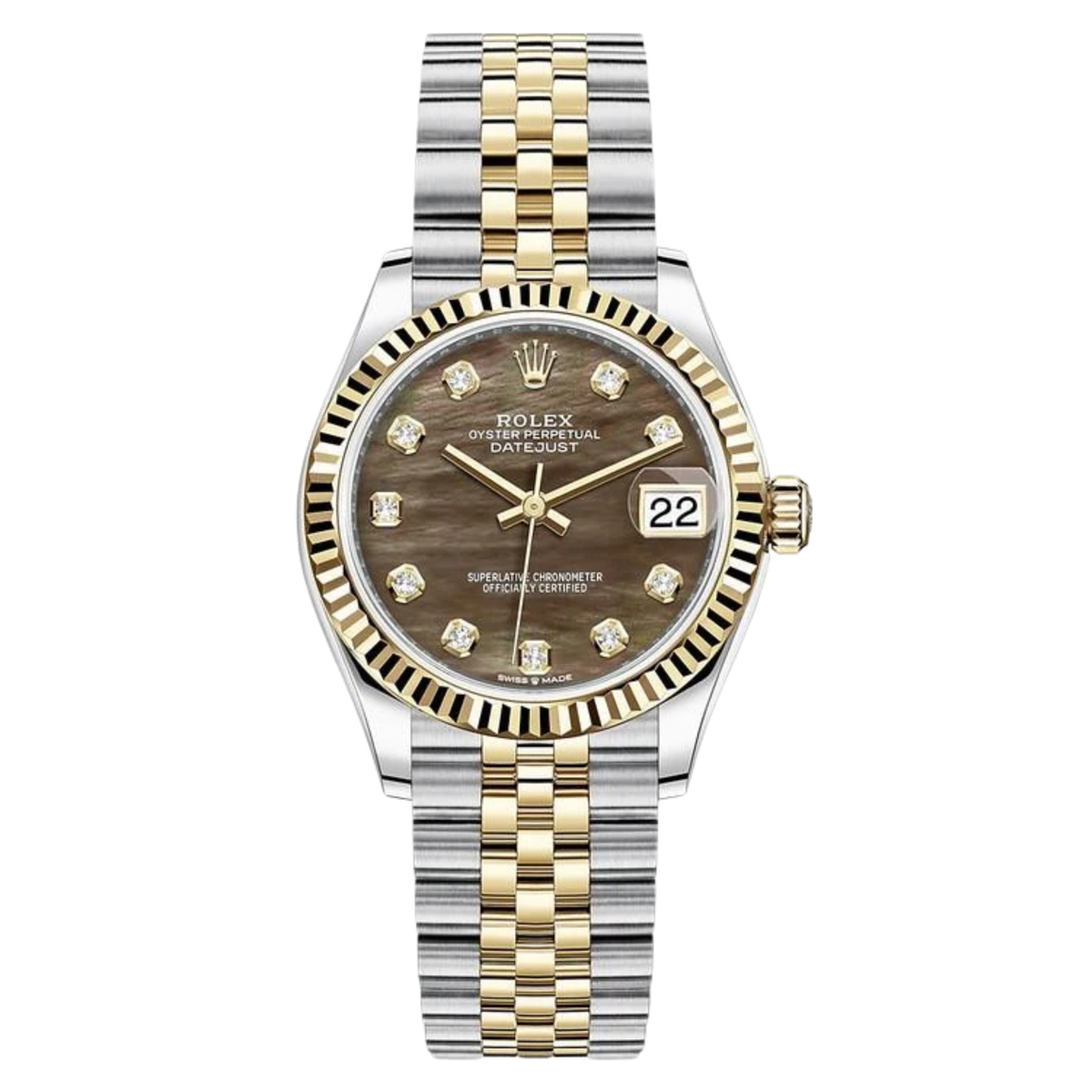 Rolex Lady-Datejust ? Two Tone & Dark Grey Dial