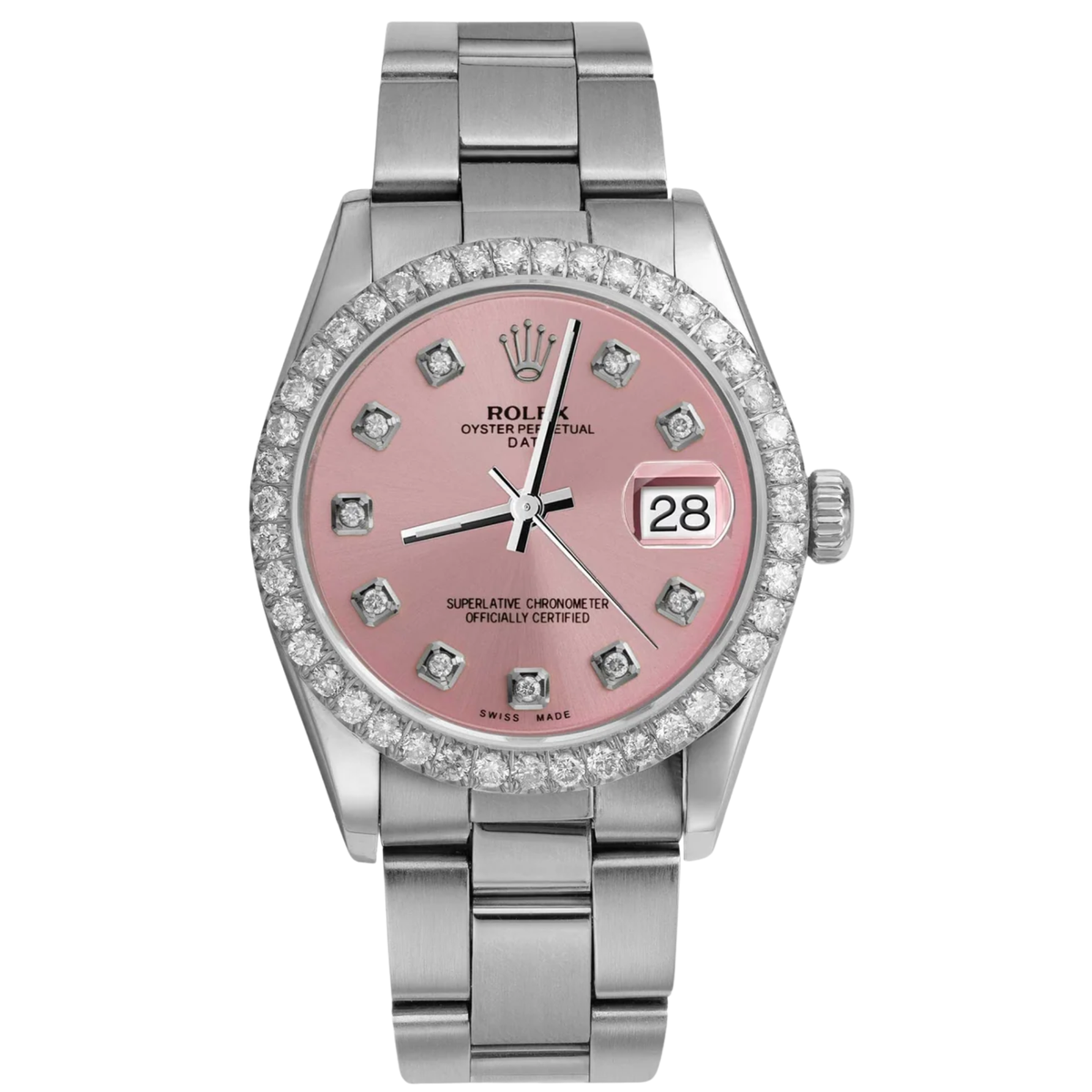 Rolex Lady-Datejust ? Pink Diamond Dial & Diamond Bezel