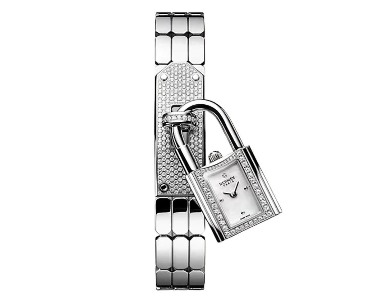 Hermes Kelly Ladies Watch ? Diamond Detail