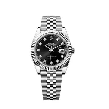 Rolex Lady-Datejust ? Black Diamond Dial, Steel Tone