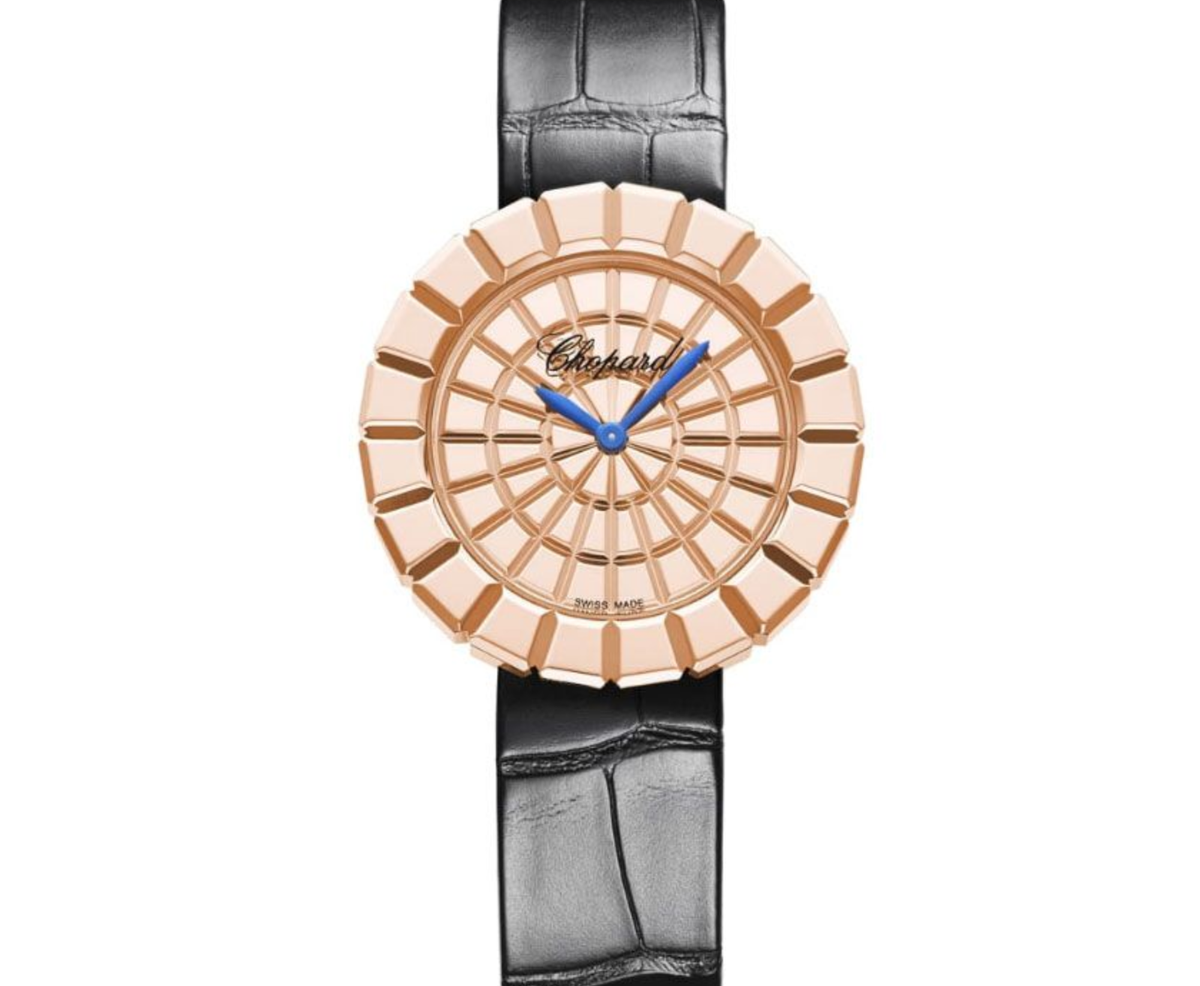 Chopard Ladies Watch ? Mosaic Dial & Textured Leather Strap