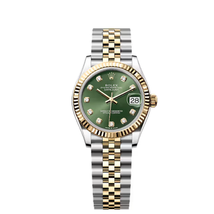 Rolex Lady-Datejust ? Green Gem Dial, Two Tone