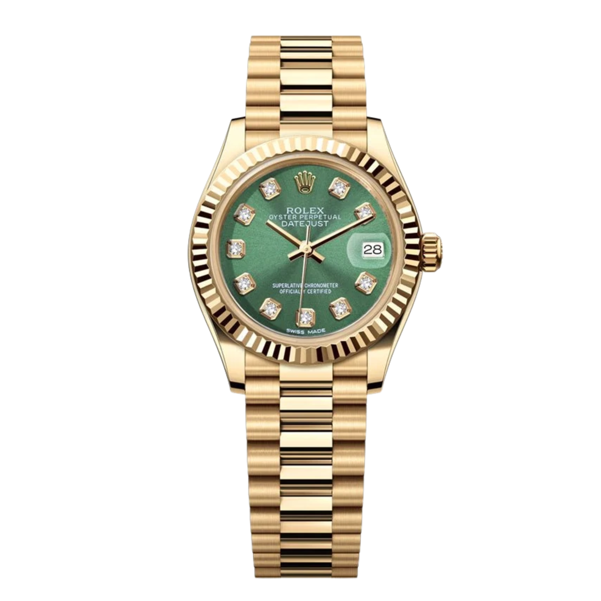 Rolex Lady-Datejust ? Green Gem Dial, Yellow Gold Tone