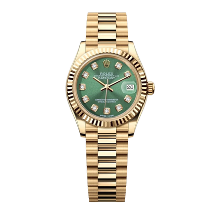 Rolex Lady-Datejust ? Green Gem Dial, Yellow Gold Tone