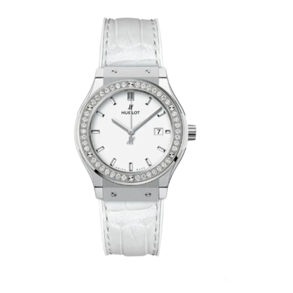 Hublot Classic Fusion Ladies Watch ? White Dial & Diamond Detail