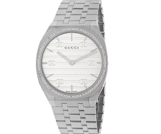 Gucci 25H Ladies Watch ? Silver Tone