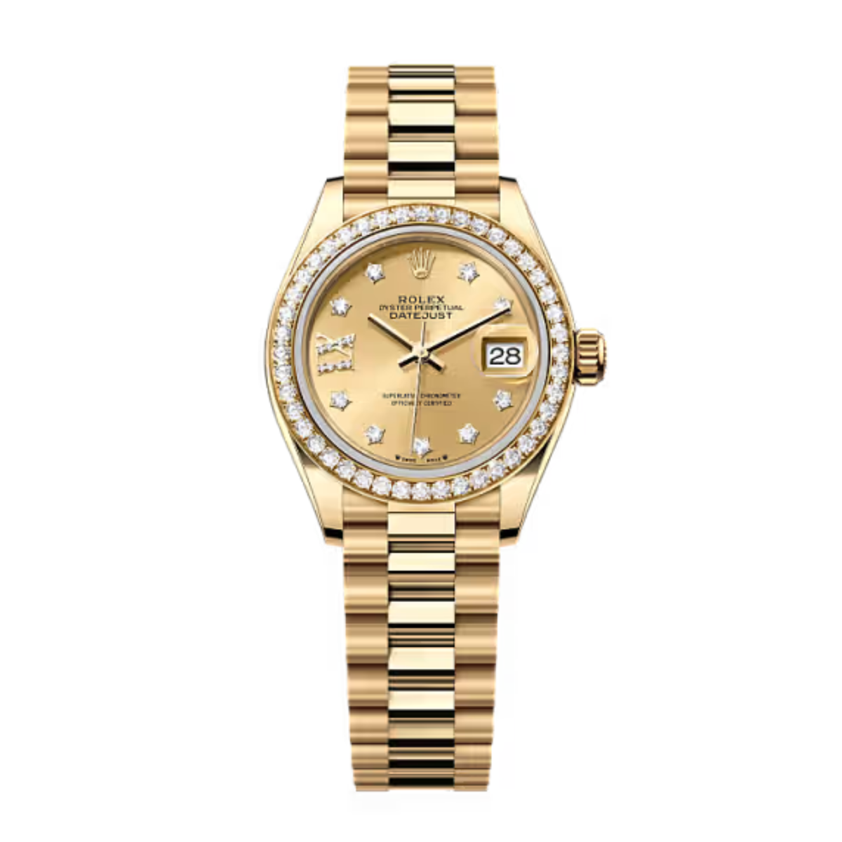Rolex Lady-Datejust ? Yellow Gold Tone & Diamond Detail