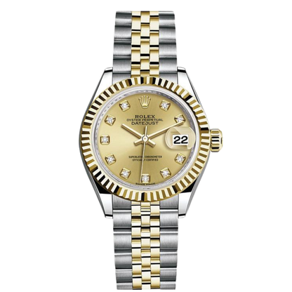 Rolex Lady-Datejust ? Two Tone & Champagne Diamond Dial