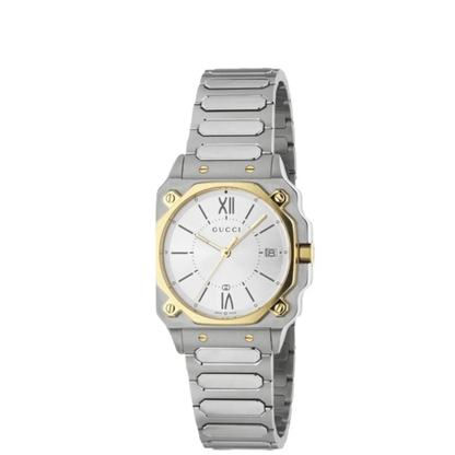 Gucci G-Flat Ladies Watch ? Two Tone