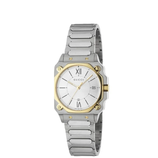 Gucci G-Flat Ladies Watch ? Two Tone