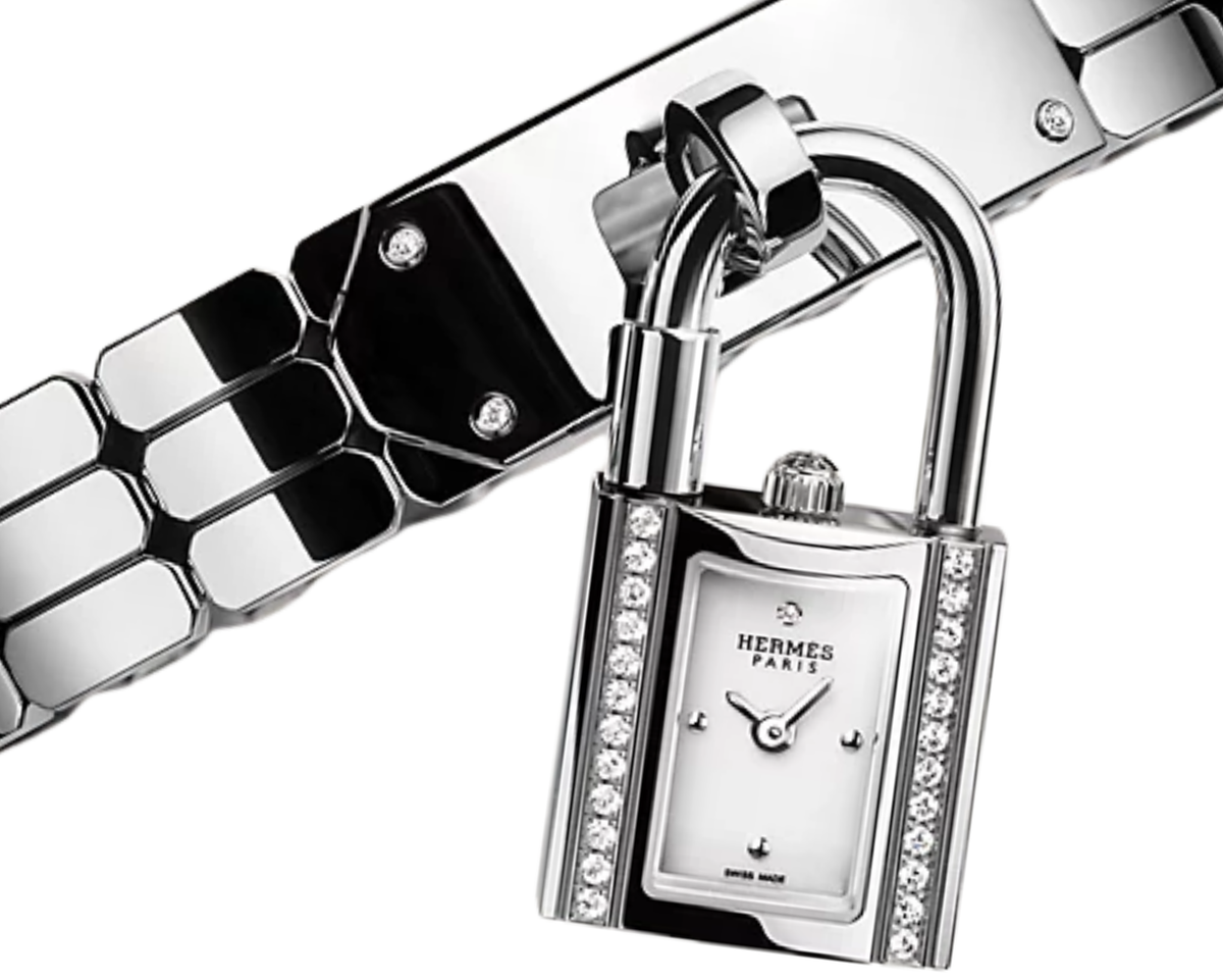 Hermes Kelly Mini Ladies Watch ? Silver Tone