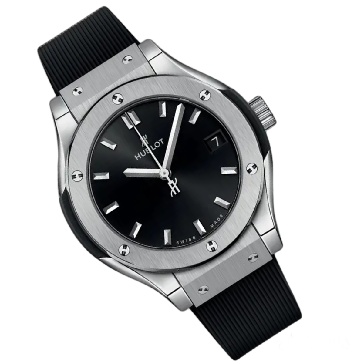 Hublot Classic Fusion Ladies Watch ? Black Dial & Rubber Strap
