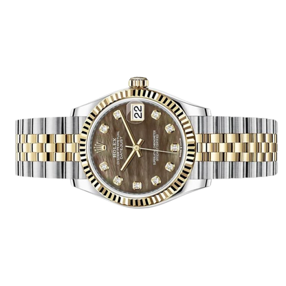 Rolex Lady-Datejust ? Two Tone & Dark Grey Dial