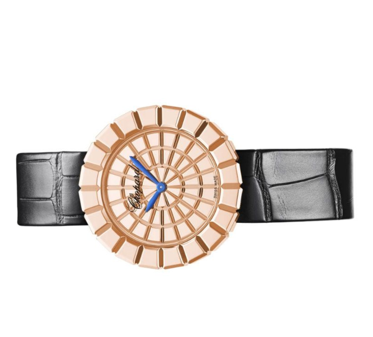 Chopard Ladies Watch ? Mosaic Dial & Textured Leather Strap