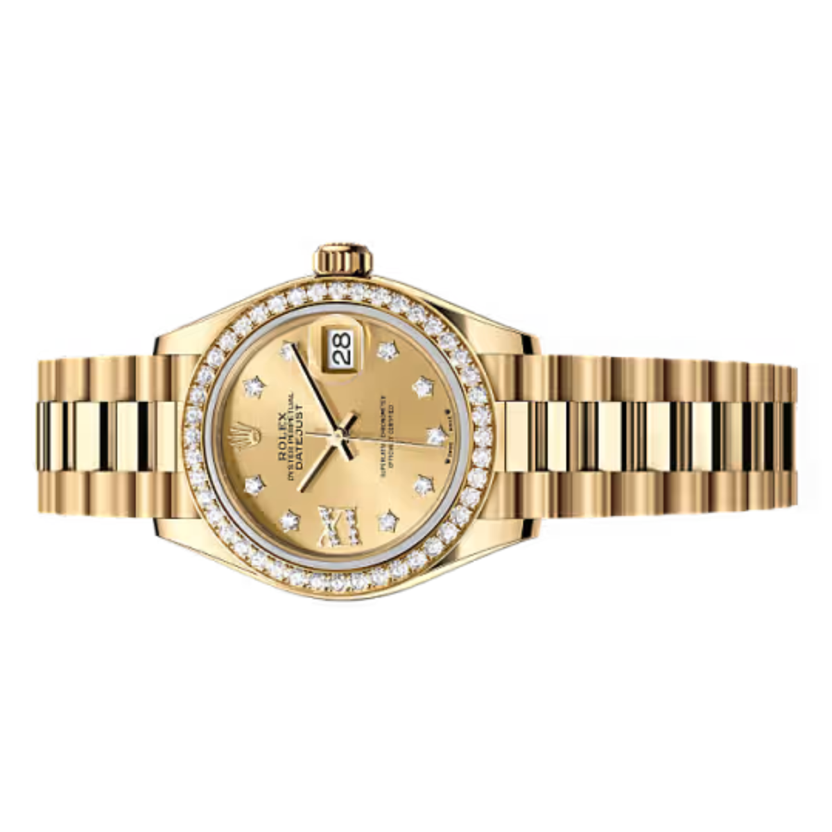 Rolex Lady-Datejust ? Yellow Gold Tone & Diamond Detail