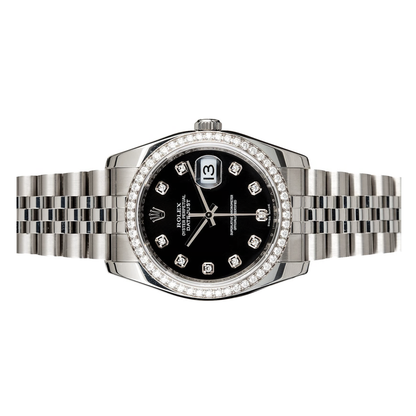 Rolex Lady-Datejust ? Black Dial & Diamond Bezel