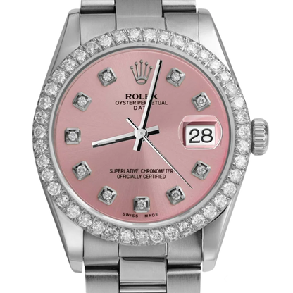 Rolex Lady-Datejust ? Pink Diamond Dial & Diamond Bezel