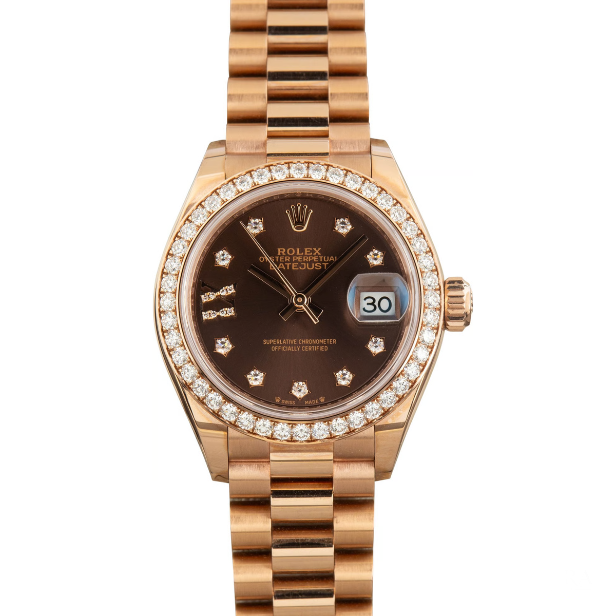 Rolex Lady-Datejust ? Everose Tone & Diamond Detail