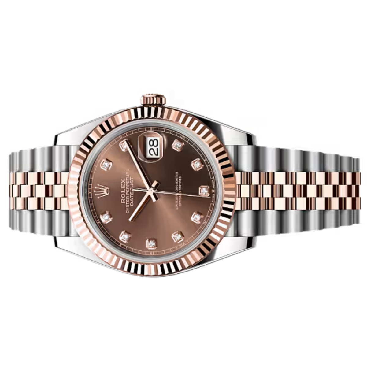 Rolex Lady-Datejust ? Everose Two Tone & Chocolate Dial