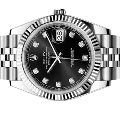 Rolex Lady-Datejust ? Black Diamond Dial, Steel Tone
