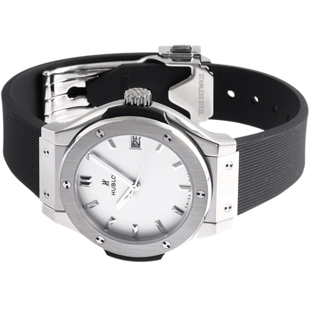 Hublot Classic Fusion Ladies Watch ? Titanium Tone & Opaline Dial