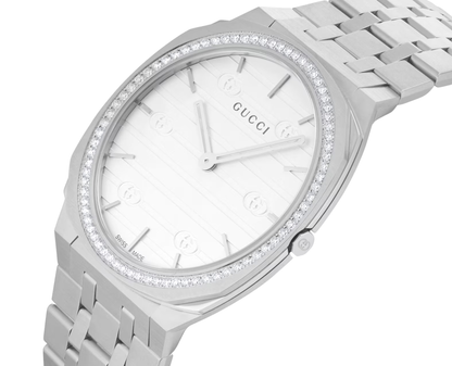 Gucci 25H Ladies Watch ? Silver Tone