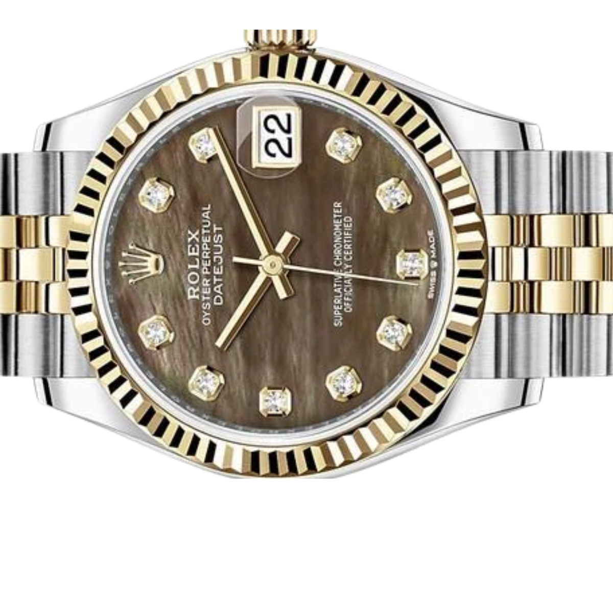 Rolex Lady-Datejust ? Two Tone & Dark Grey Dial