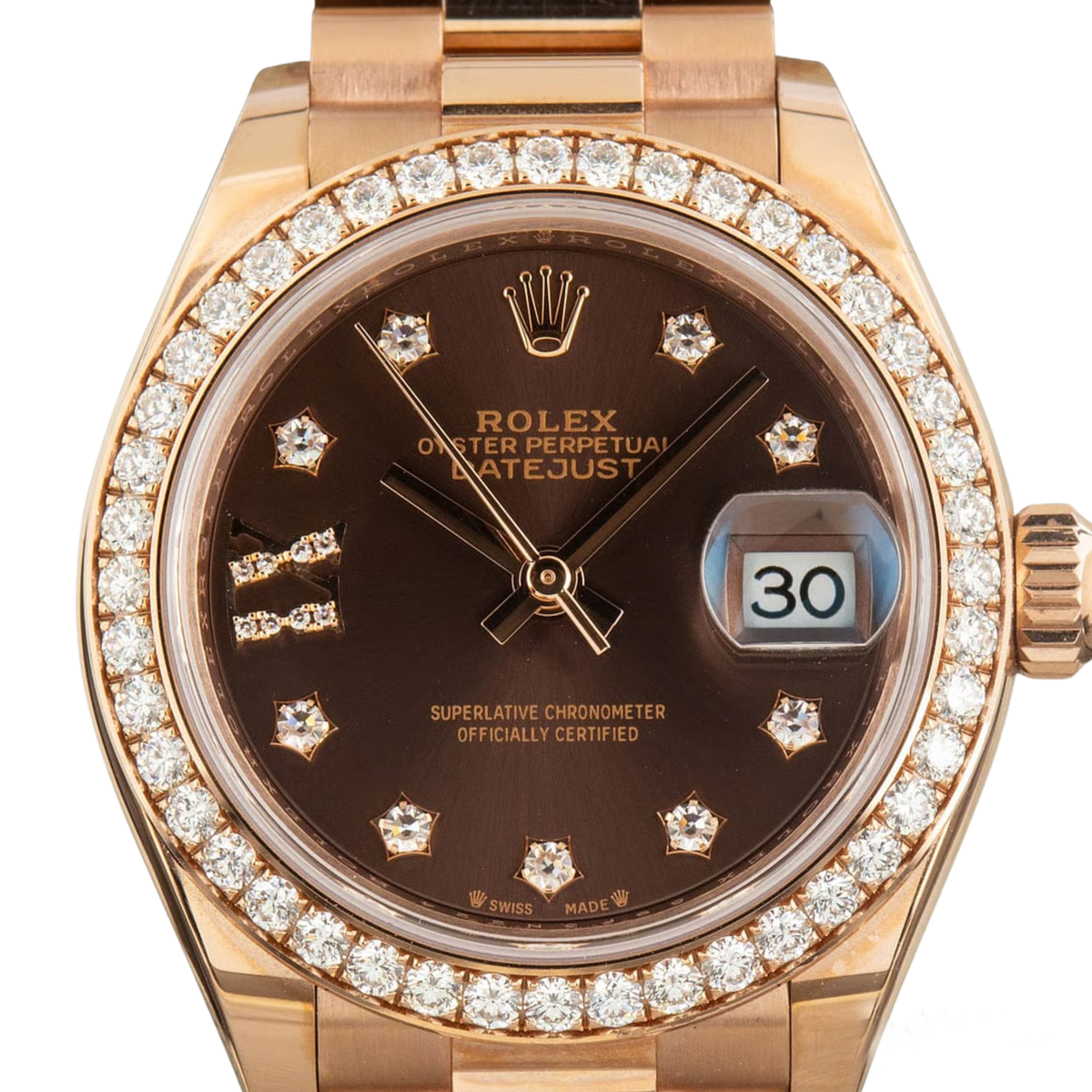 Rolex Lady-Datejust ? Everose Tone & Diamond Detail