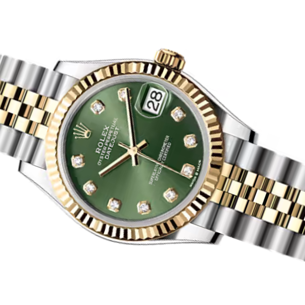 Rolex Lady-Datejust ? Green Gem Dial, Two Tone