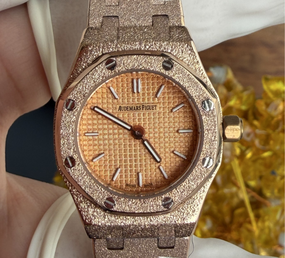 Audemars Piguet Royal Oak Mini Frosted Rose Gold Quartz
