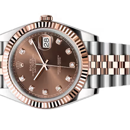 Rolex Lady-Datejust ? Everose Two Tone & Chocolate Dial