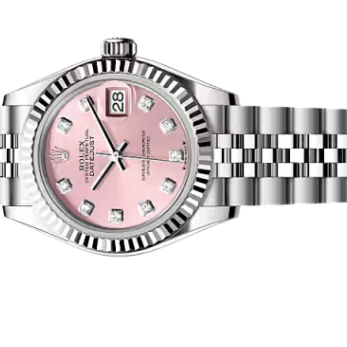 Rolex Lady-Datejust ? Pink Sunray Dial, Steel Tone