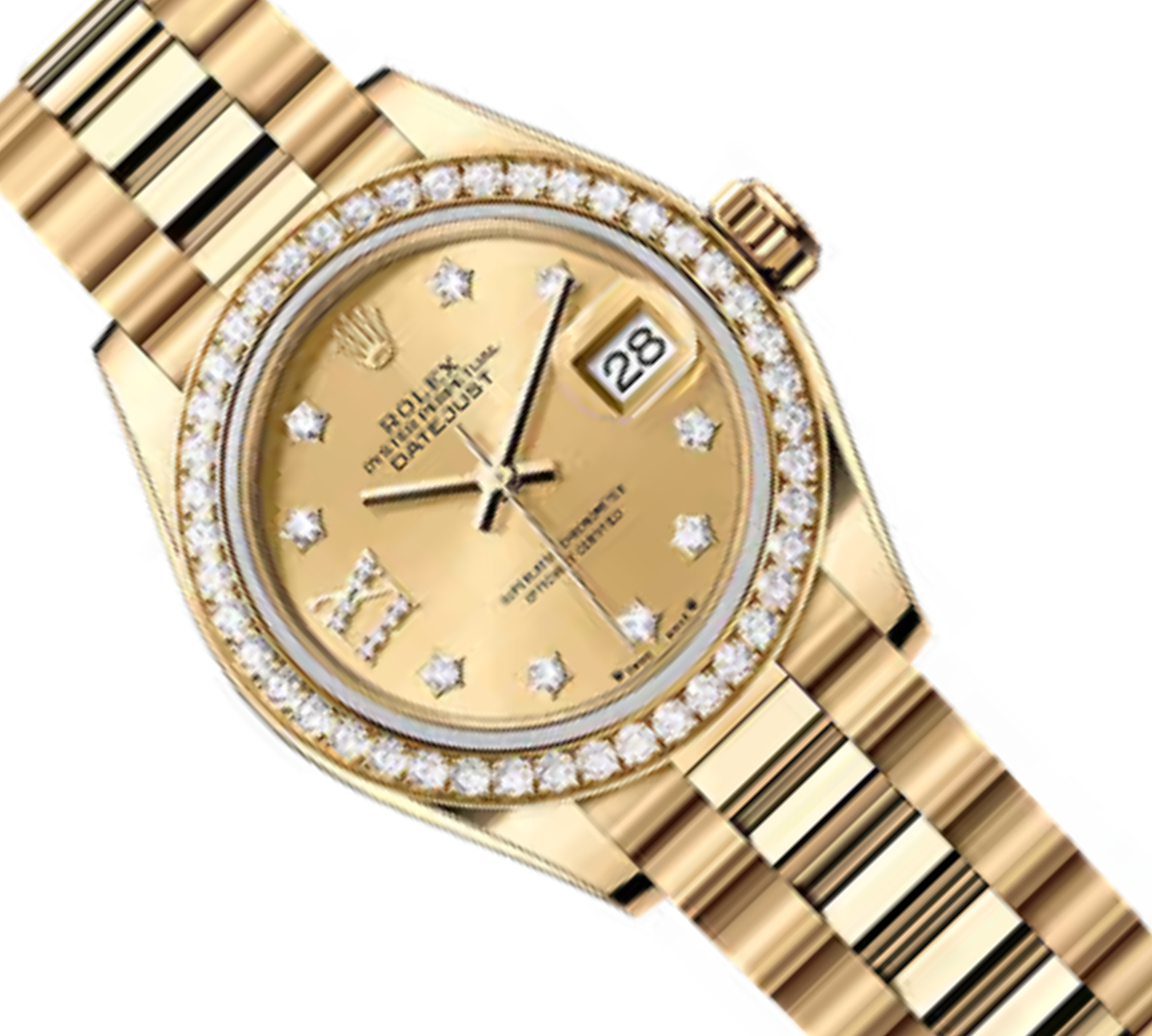 Rolex Lady-Datejust ? Yellow Gold Tone & Diamond Detail