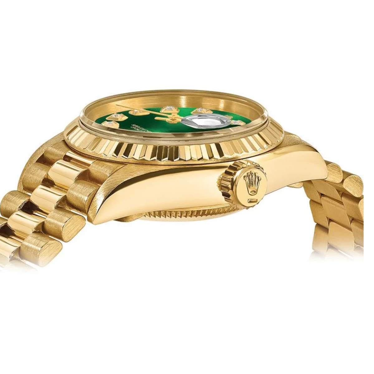Rolex Lady-Datejust ? Green Gem Dial, Yellow Gold Tone