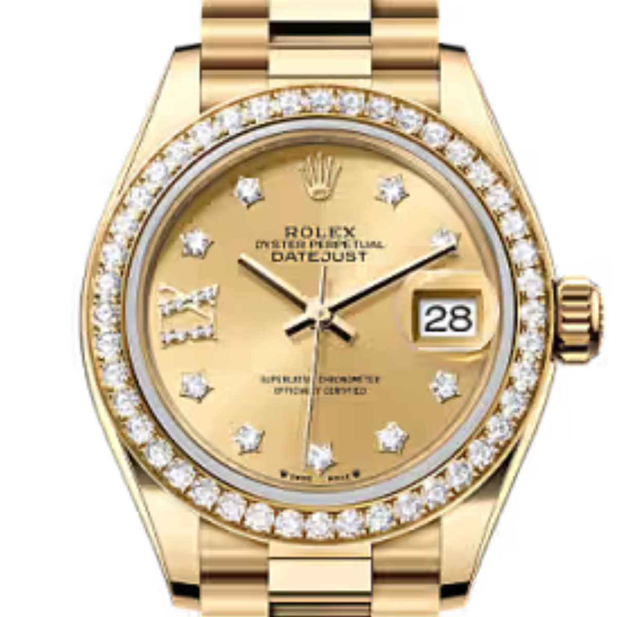 Rolex Lady-Datejust ? Yellow Gold Tone & Diamond Detail