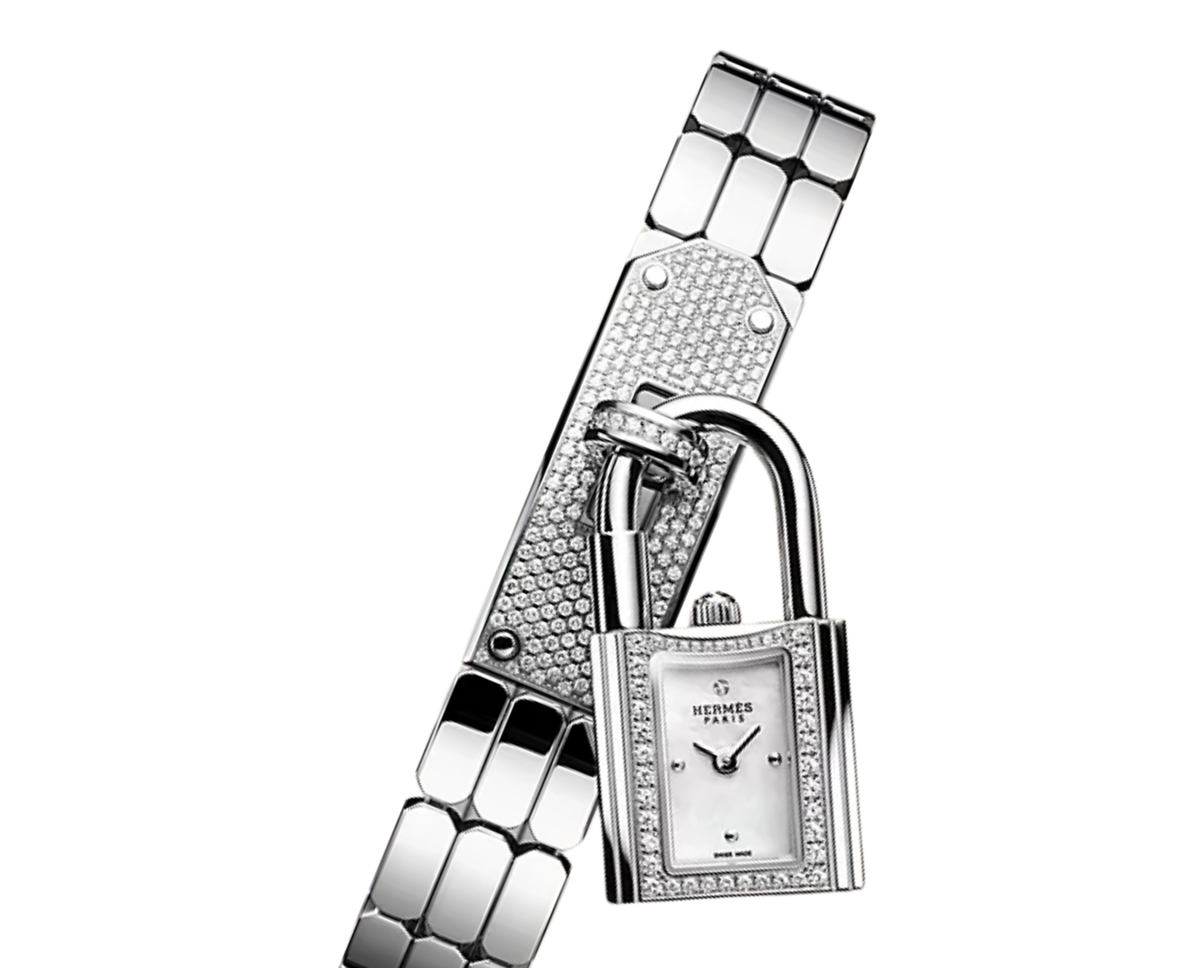 Hermes Kelly Ladies Watch ? Diamond Detail