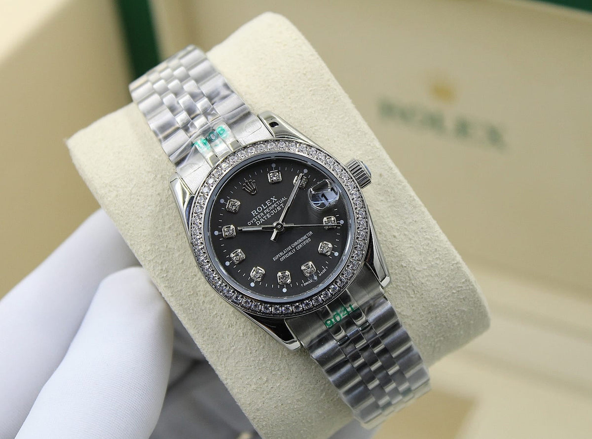 Rolex Lady-Datejust ? Black Dial & Diamond Bezel