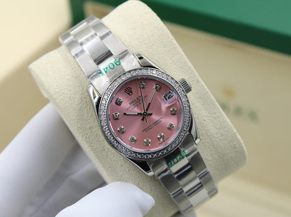Rolex Lady-Datejust ? Pink Diamond Dial & Diamond Bezel
