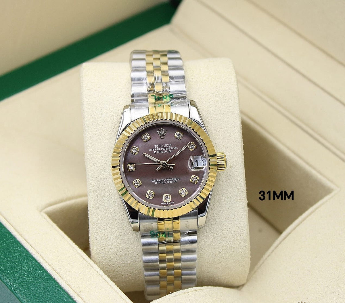 Rolex Lady-Datejust ? Two Tone & Dark Grey Dial