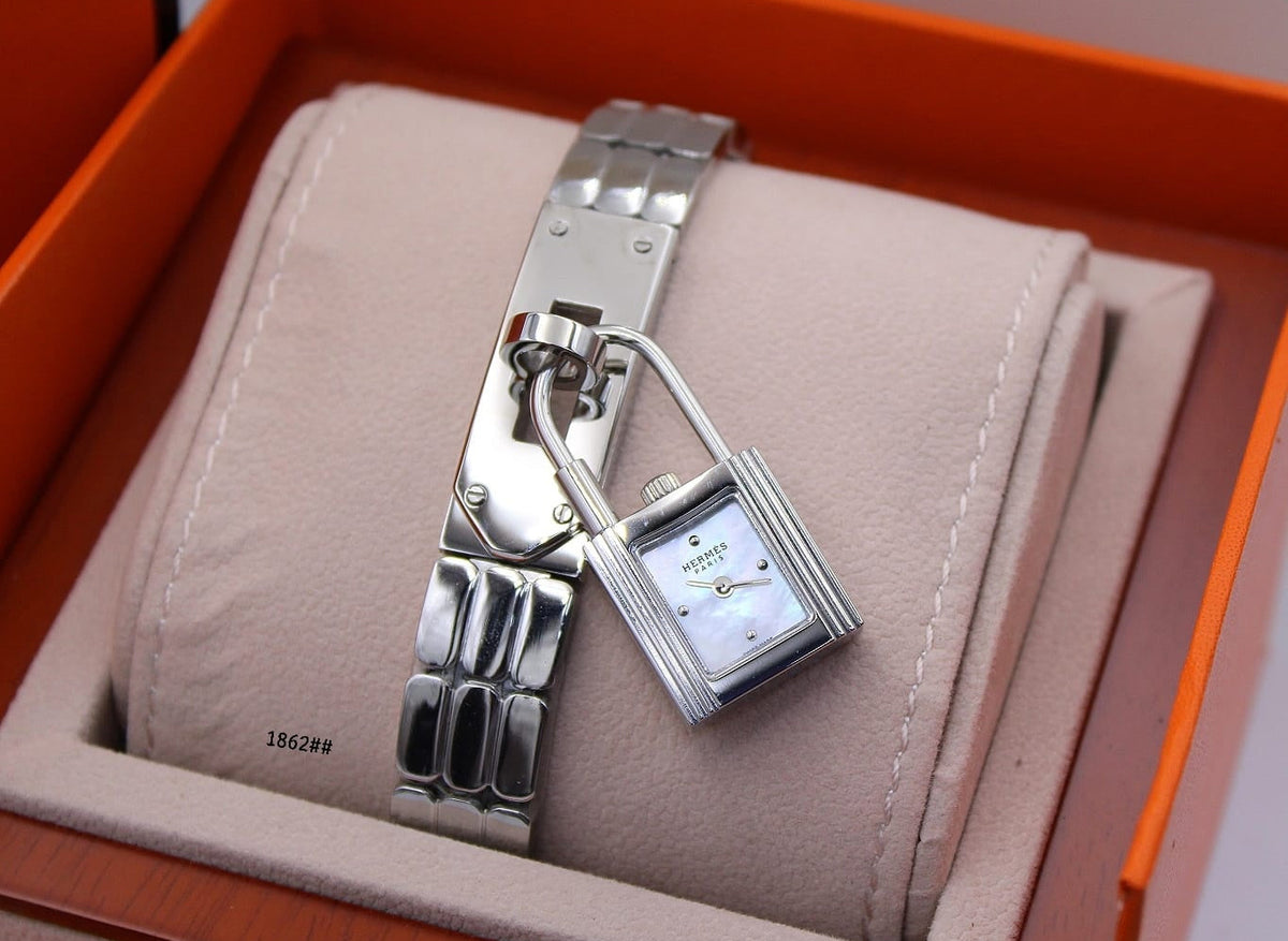 Hermes Kelly Mini Ladies Watch ? Silver Tone